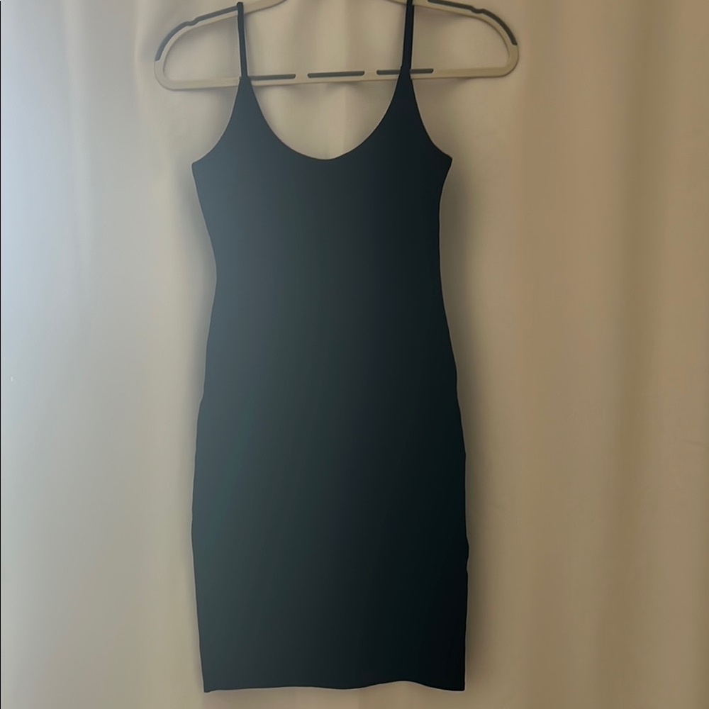 Chic Black Spaghetti Strap Mini Dress